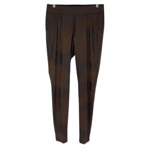 TanJay Luxe Slims Faux Leather Leggings‎ Brown High Waist Stretch Size M